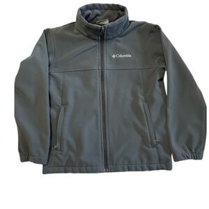 Columbia Kids Gray Fleece Lined Jacket Gray Size Small